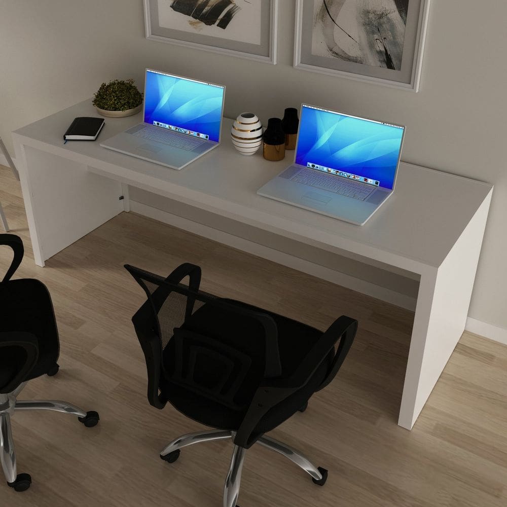 Mesa Para Escritório 2 Lugares 180cm ME4185 Branco