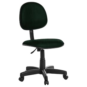 Cadeira Escritorio Giratoria Executiva Em Crepe Verde