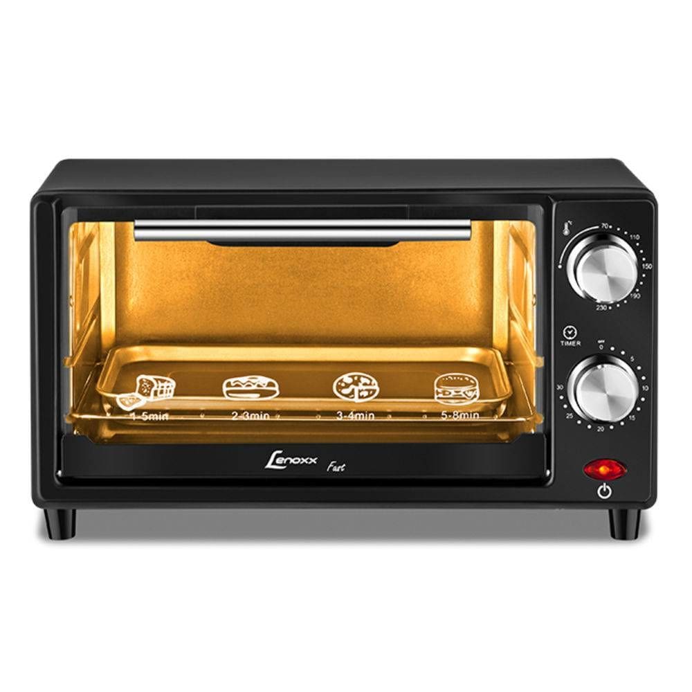 Forno Elétrico 8L Lenoxx com Timer Fast PFO301 Preto 127V