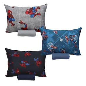 Kit Marvel 3 Jogos Cama 100% Algodão C/ Elástico Solteiro