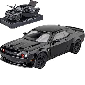 Carro de brinquedo ERBADIHAGO Dodge Challenger Hellcat escala 1/32 com luz