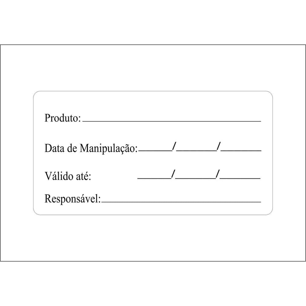 Rolo Com 1.000 Etiquetas Adesivas Couchê - Modelo 4
