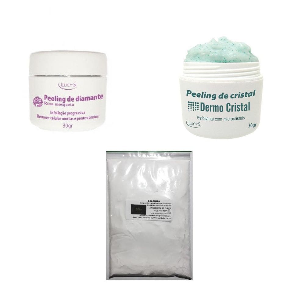 Peeling De Cristal E Peeling De Diamante Com Dolomita