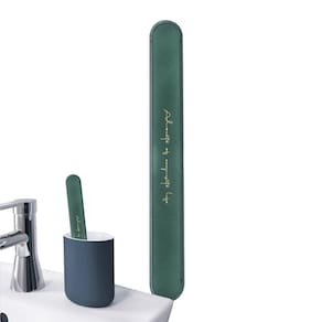 Estojo de viagem para escova de dentes portátil respirável de plástico cinza/verde