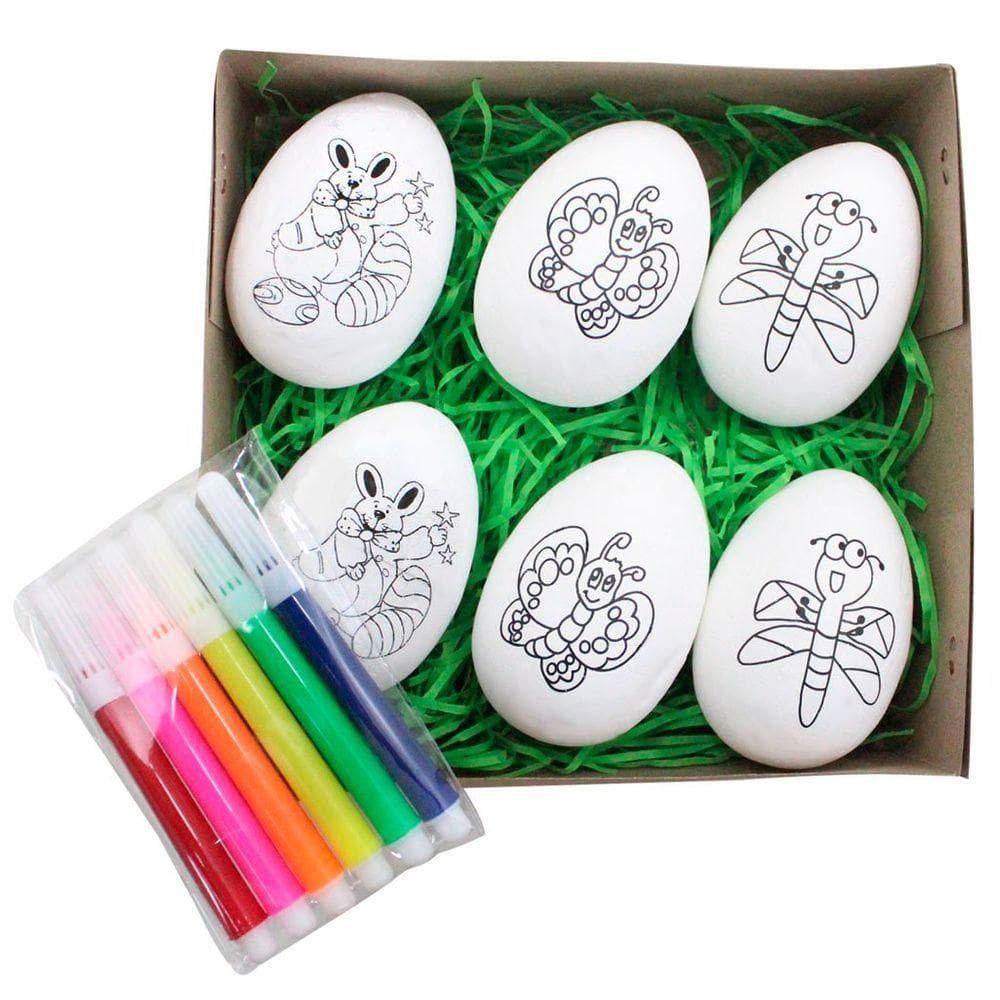 Ovos De Páscoa Infantil Para Colorir 6cm