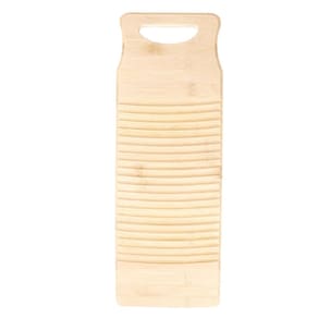 Tábua de lavar TOPBATHY Wood Bamboo Antiderrapante 50cm para lavanderia