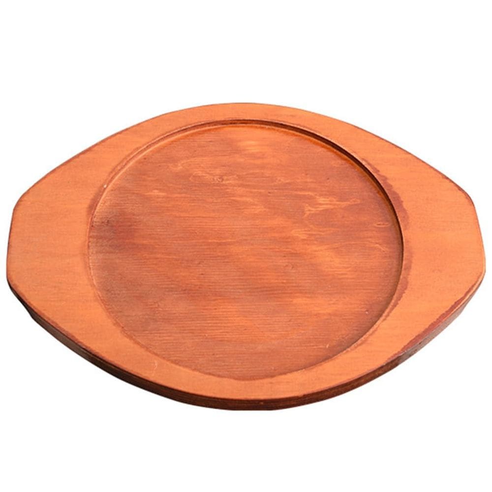 Conjunto de porta-copos, almofada de madeira para pratos quentes de ferro fundido