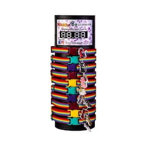 Coleira Para Gato Arco-Iris Com Pingente - Display 10 Un.
