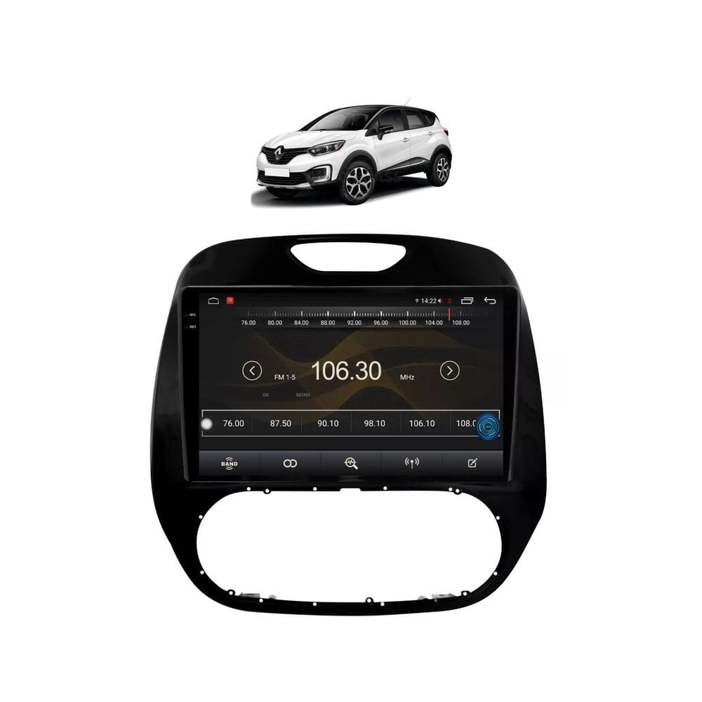 Kit Multimídia Captur 9 Pol Android Carplay 2/32 Gps - Vision 8990CP