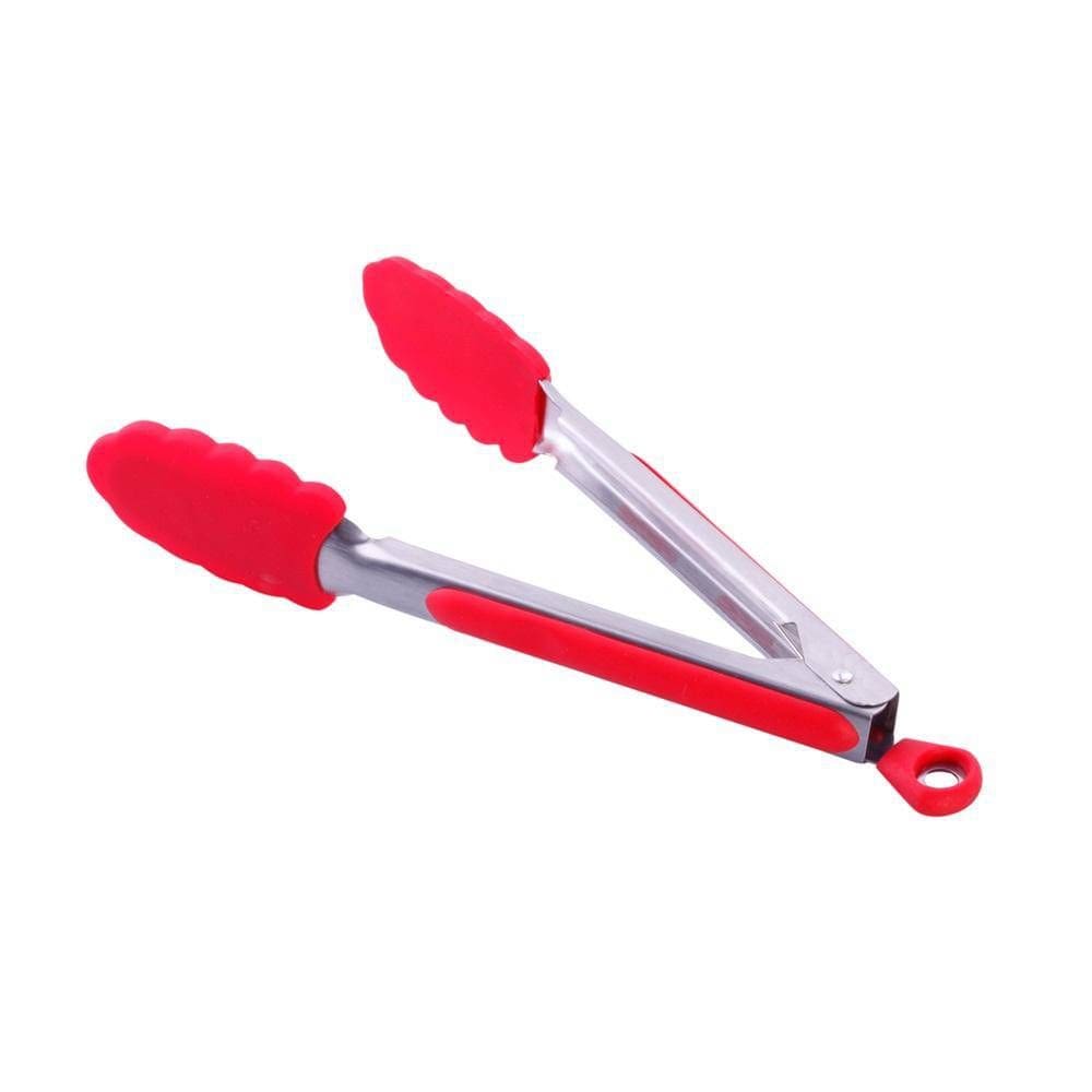 Pegador de Silicone 26CM Aço Inoxidável Hercules Vermelho