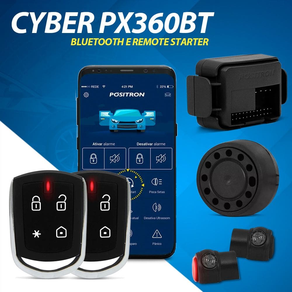Alarme Toyota Rav4 2004 2005 2006 2007 2008 Automotivo Controle Partida Remota à Distância Via Aplicativo App