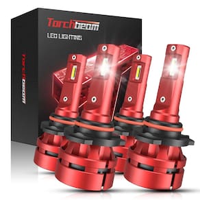 Lâmpadas Torchbeam 9005/HB3 9006/HB4 44.000 lm 60 W 6500K, pacote com 2