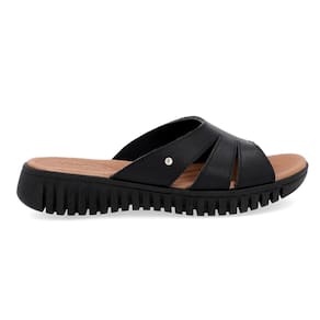 Tamanco Usaflex Feminino Plataforma Couro Casual UC21001
