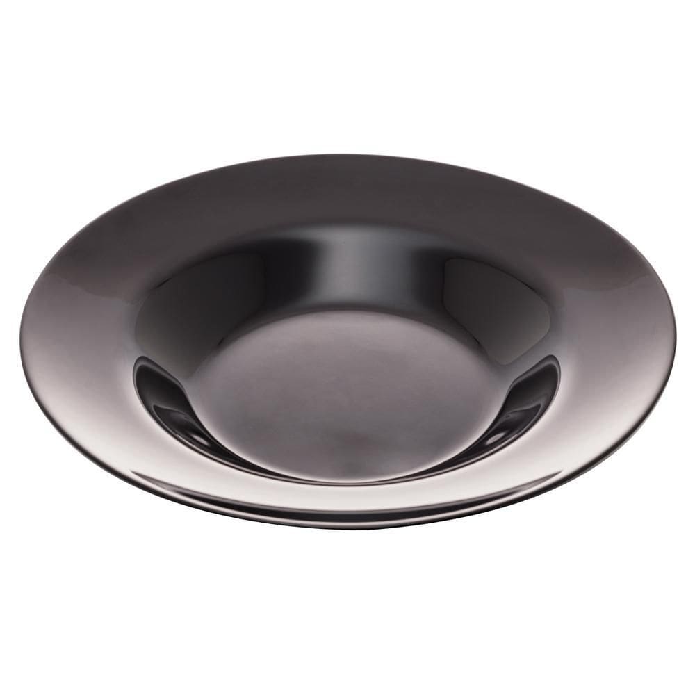 Prato de Vidro Opalino Friends Time Pasta Black 28cm - Lyor