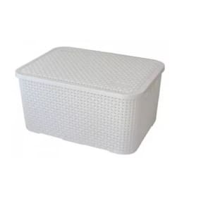 Cesto Rattan Organizador M-7L Monte Libano Branco
