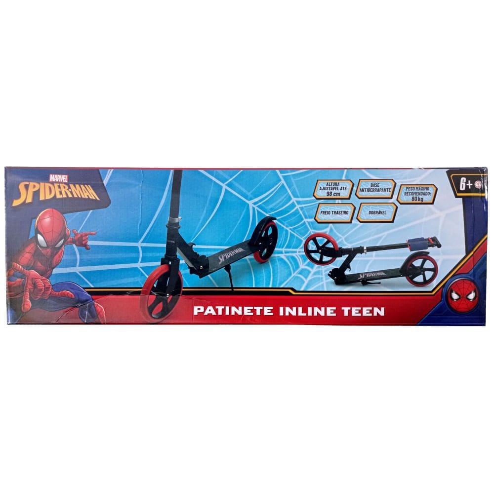 Patinete Infantil - Spider-Man - Inline 2 Rodas HONGYAO