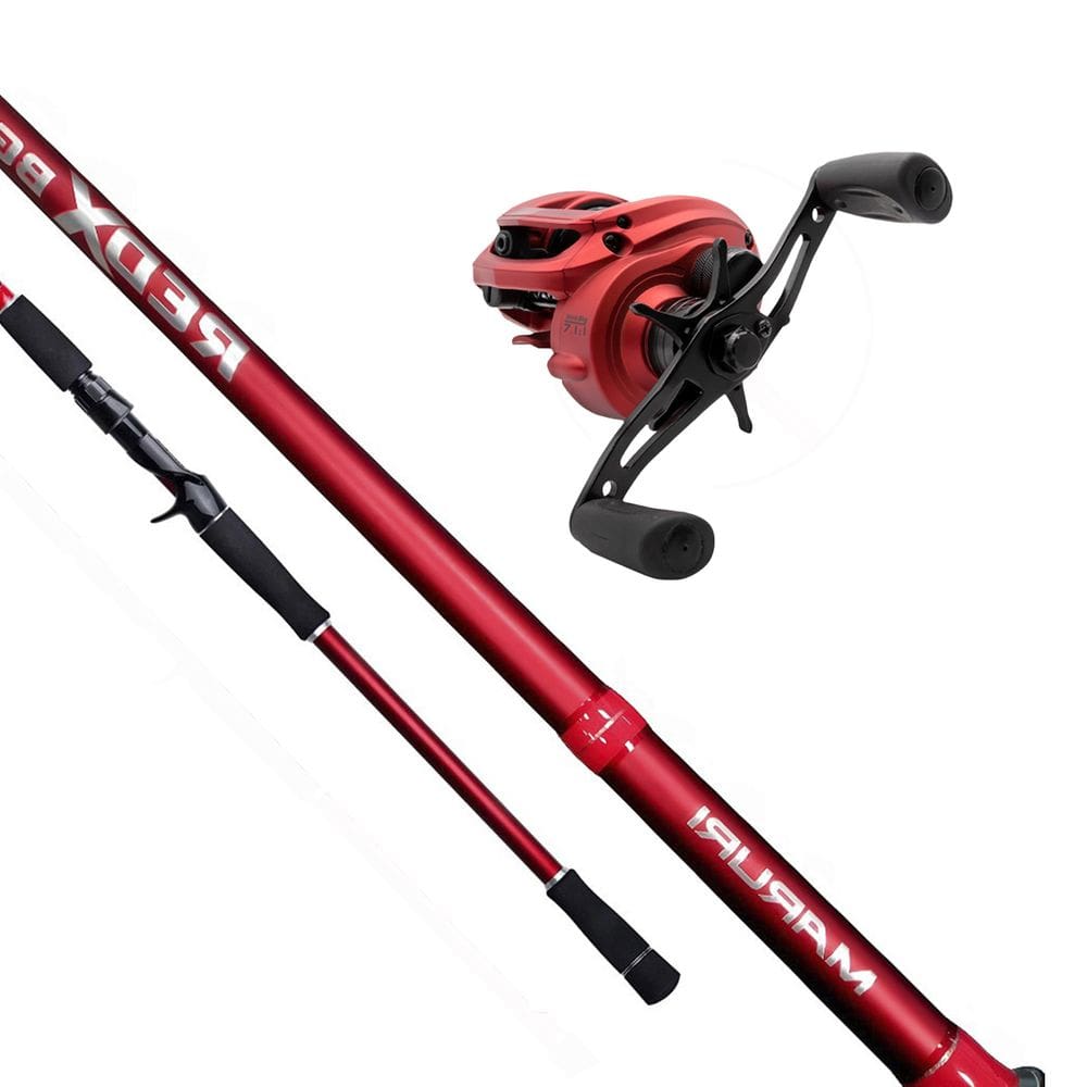 Kit Pesca Maruri Vara RedX Carbono 30TON 2,13m 60Lbs + Carretilha RedX Drag 8kg