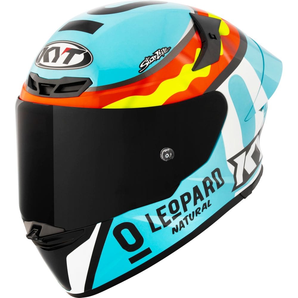 Capacete KYT TT Revo Leopard Spaniard Azul
