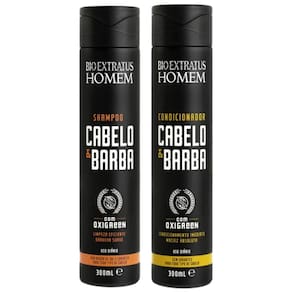 Kit Bio Extratus Homem Cabelo & Barba Shampoo 300ml + Condicionador 300ml