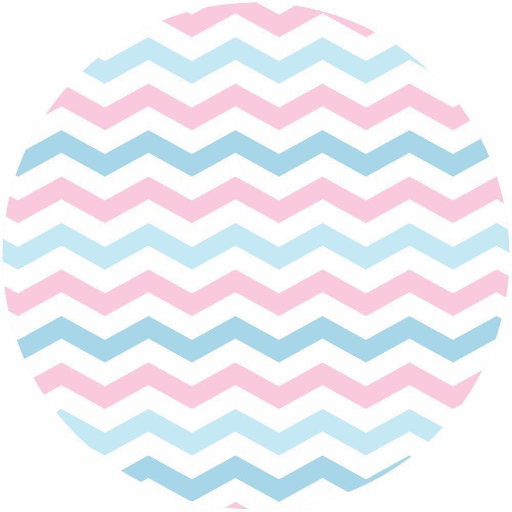 Painel Redondo De Festa Chevron 150X150 - Chr01