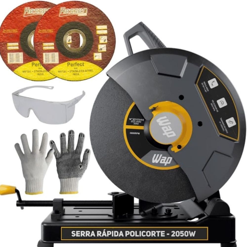Serra Policorte 14" 2050W WAP + 2 Discos