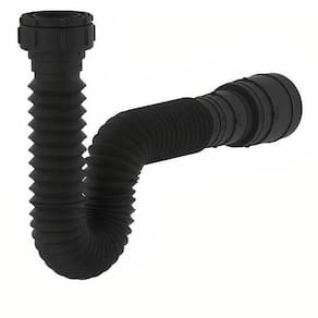 Sifão Sanfonado Universal Preto - Banheiro Cozinha Tanque