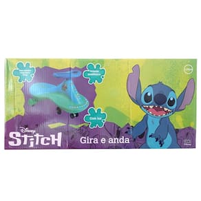 Carrinho Gira e Anda com Luz - Stitch - Disney HONGYAO