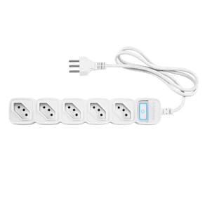 Protetor Eletrônico Smart Wi-Fi 5 Tomadas Branco - Intelbras - EWS 305