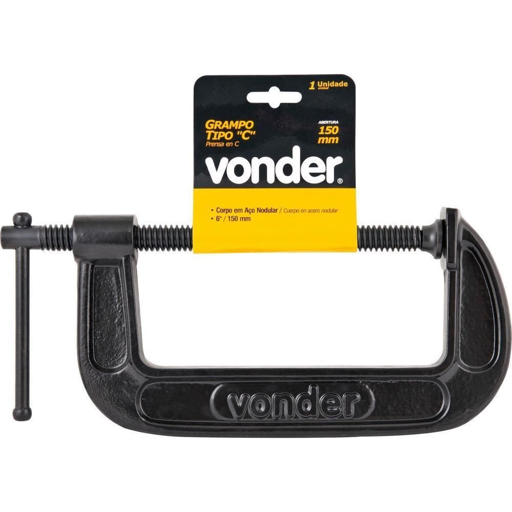 Grampo Tipo C 10 Ferro Nodular - Vonder Plus