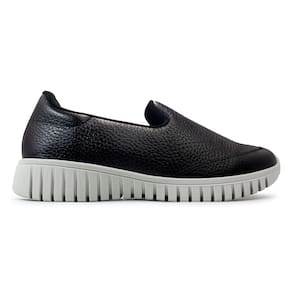 Tênis Usaflex Feminino Slip On Couro Casual AE22040