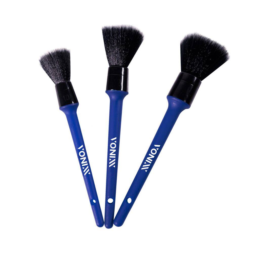 Kit 3 Pinceis Detalhamento Ultra Macio Vonixx