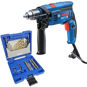 Furadeira de Impacto 750W 1/2 POL GSB 13 RE com Estojo 41 Peças de Brocas e Pontas EVALD