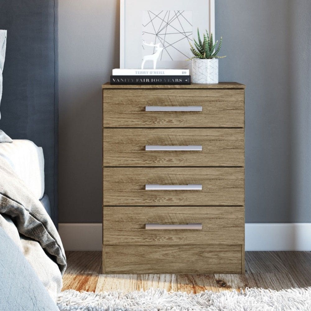 Cômoda Basic 4 Gavetas Cm1041 Wood - Decibal Móveis