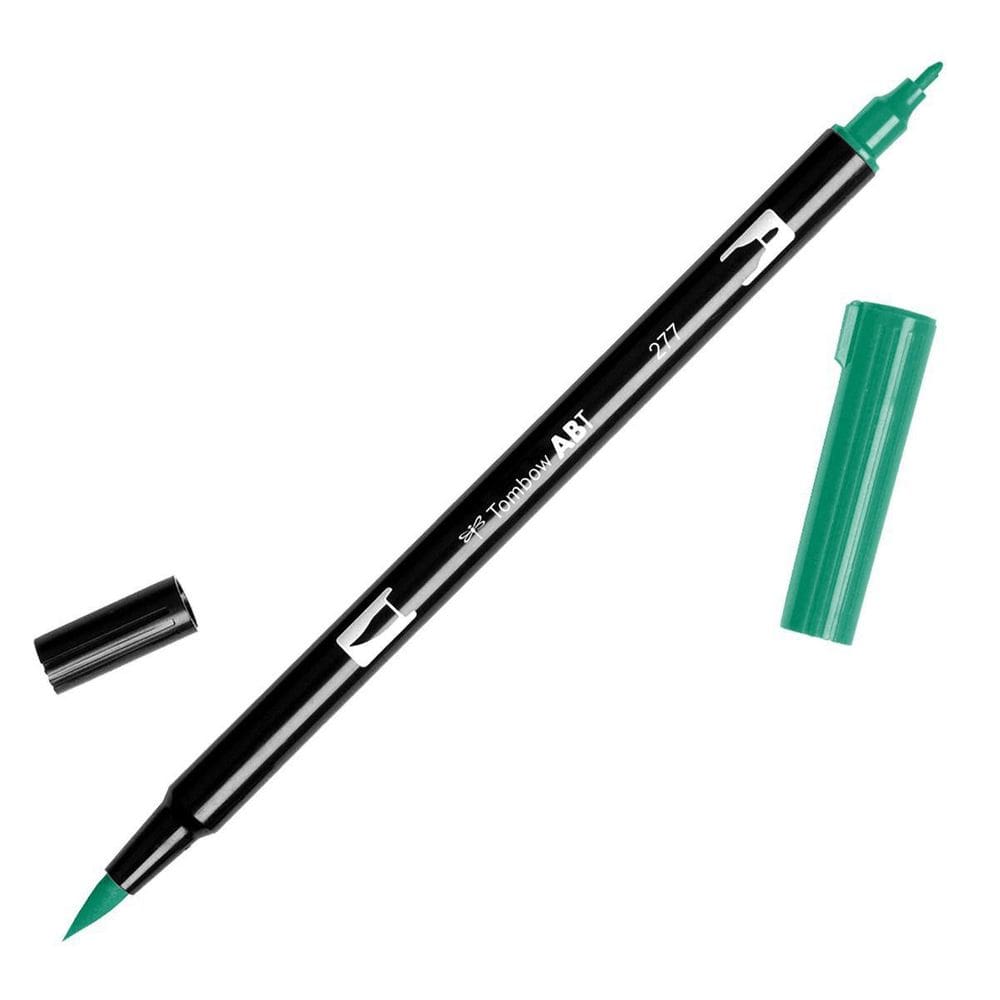 Caneta Marcador Artistico Dual Brush Tombow 277 Dark Green