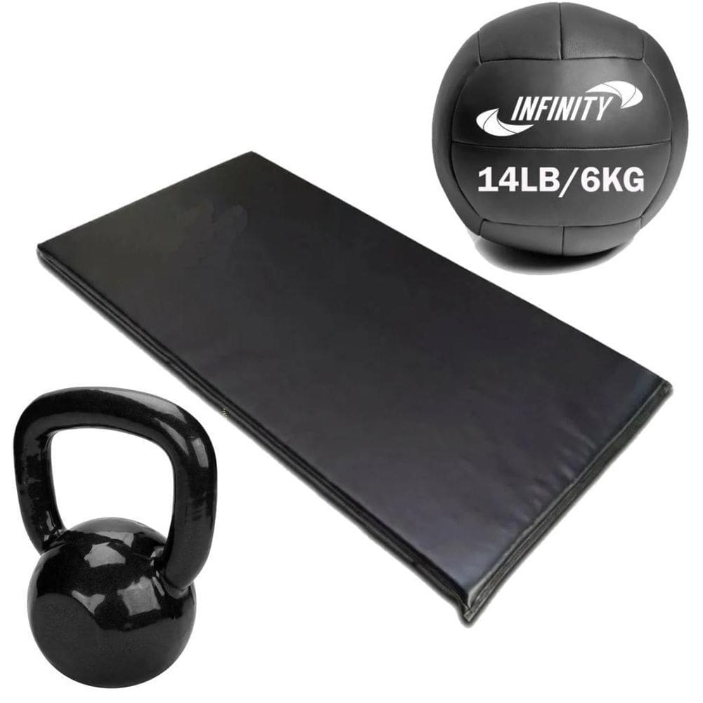 Kit Cross Trainning Colchonete Em Espuma + Kettlebel