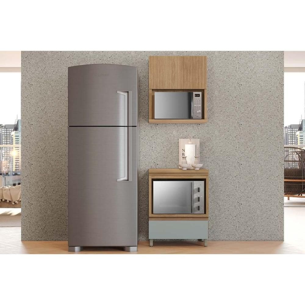 Cozinha Modulada Completa Rainha 2 Peças (1Aéreo+1Balcão) C2P46 Nature/Verde - Nesher