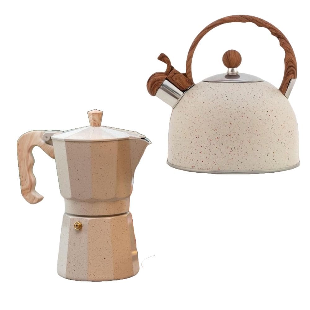 Kit  Chaleira +  Cafeteira Mimo - Vanilla
