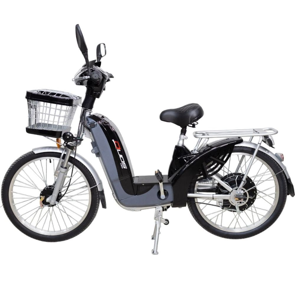 Bicicleta Elétrica E-Maxx Duos 800W Entrada USB Alarme e Seta cor Preta