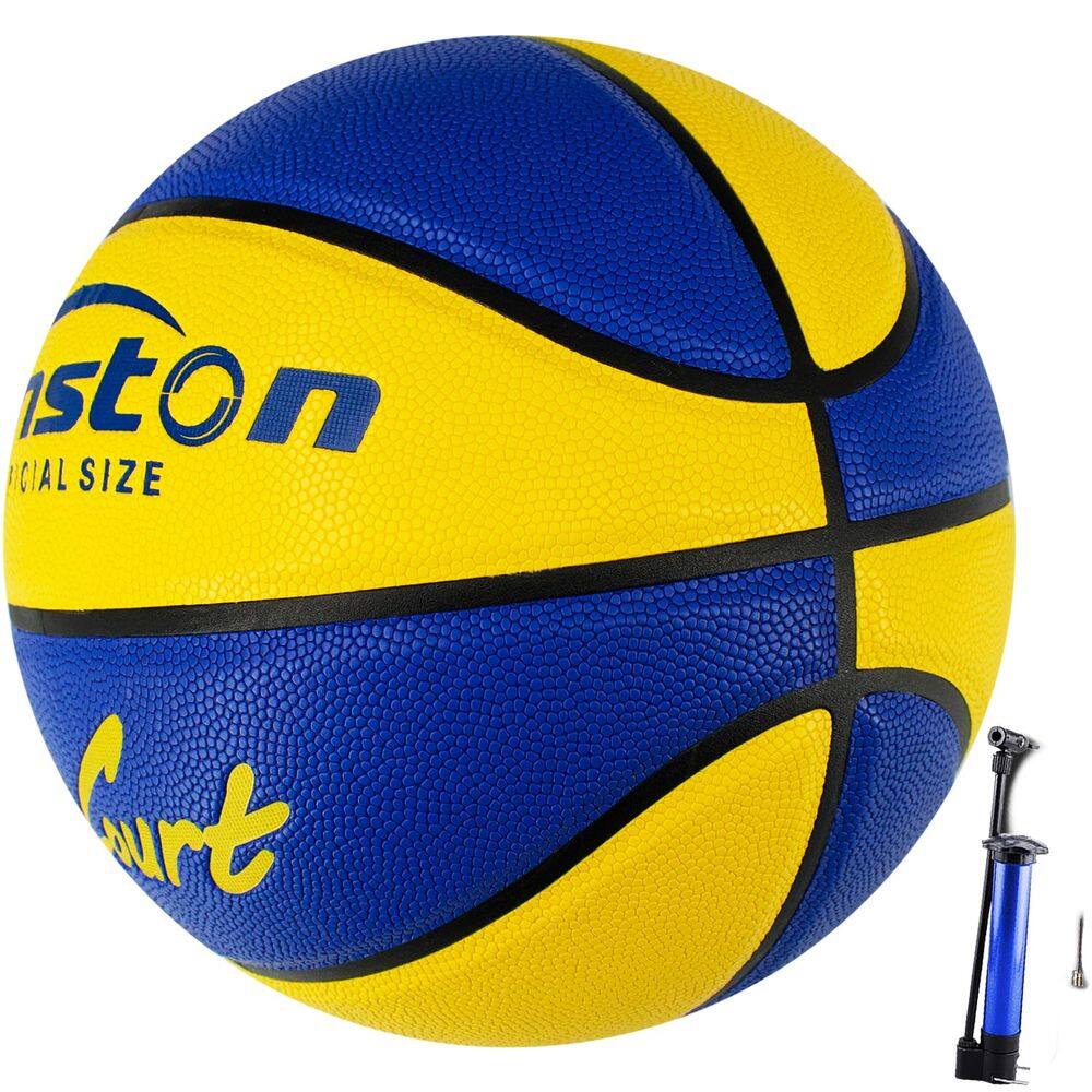 Basketball Senston Leather, tamanho 5, exterior, interior, com bomba