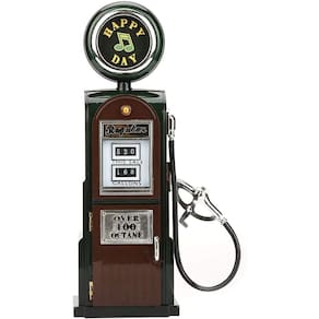 Caixa de Música Posto de Gasolina Decoração Verde 31cm