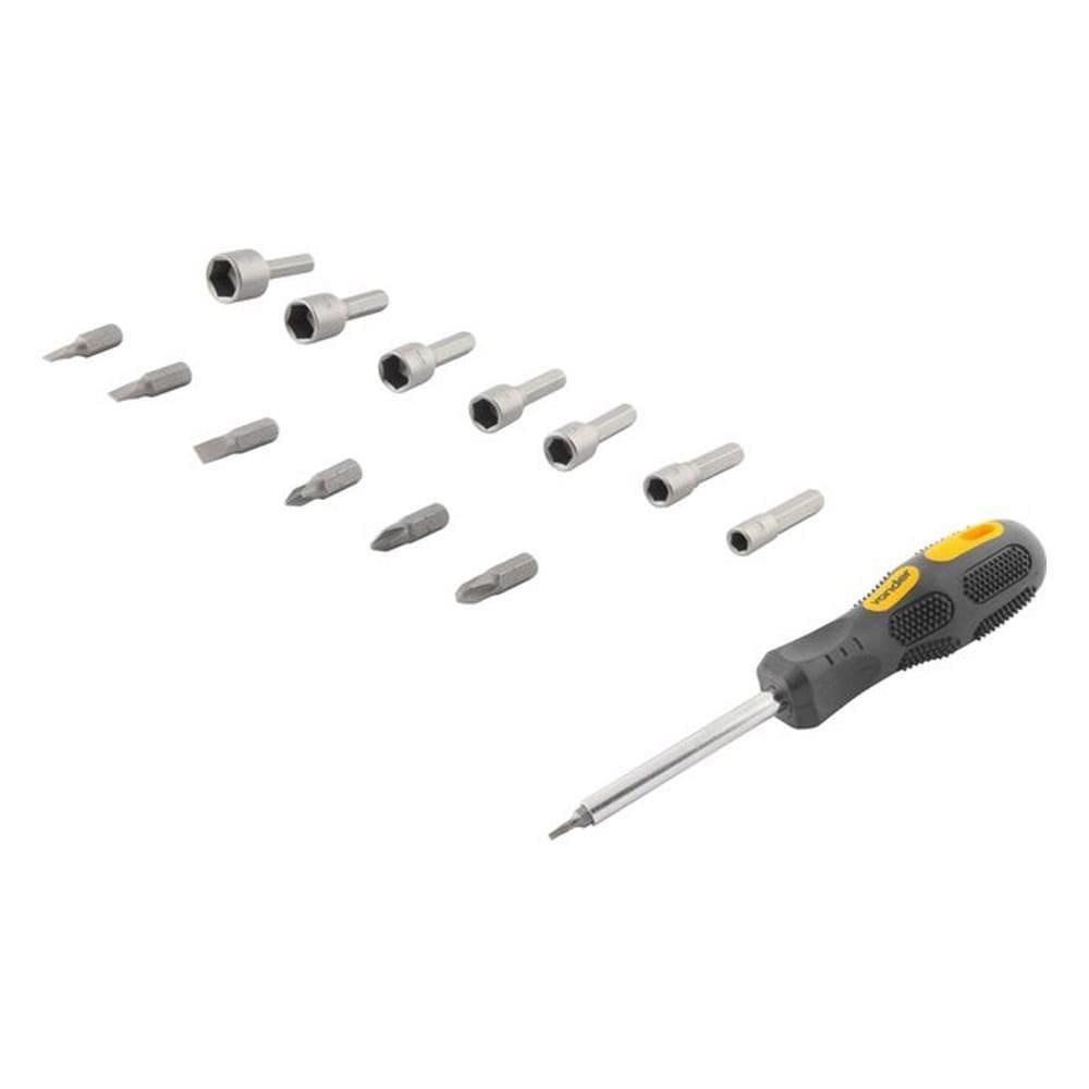 Jogo De Bits Com 20 Peças, Encaixe Sextavado 1/4, Vonder