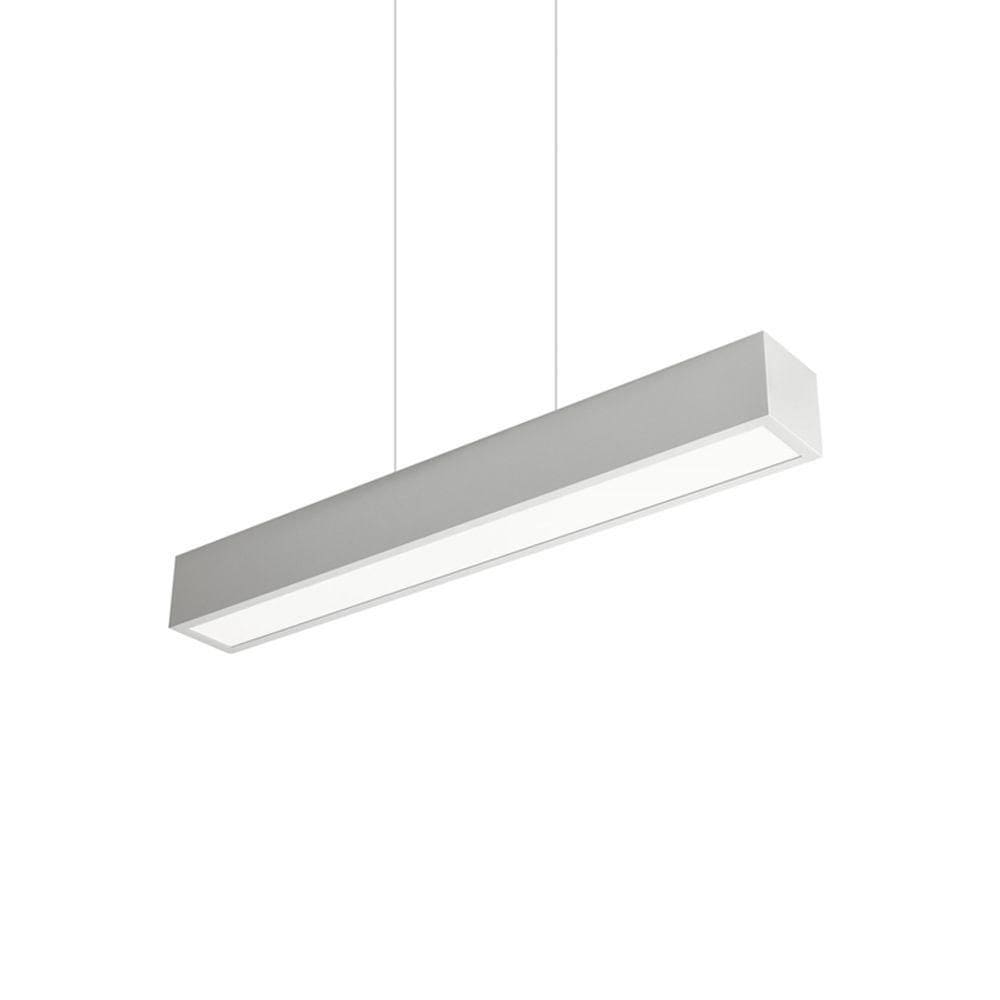 Lustre Pendente Newline Sobrepor V 466 Led Bivolt Branco 3000k Luz Amarela