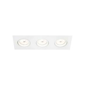 Spot De Embutir Newline Lisse Ii Para 3 Lâmpadas Ar70 Gu10 Bivolt Branco