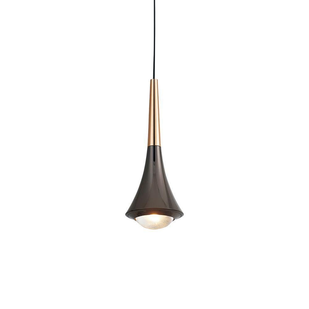 Lustre Pendente Astraled Tureis Pt-9135 Preto Dourado Led Bivolt