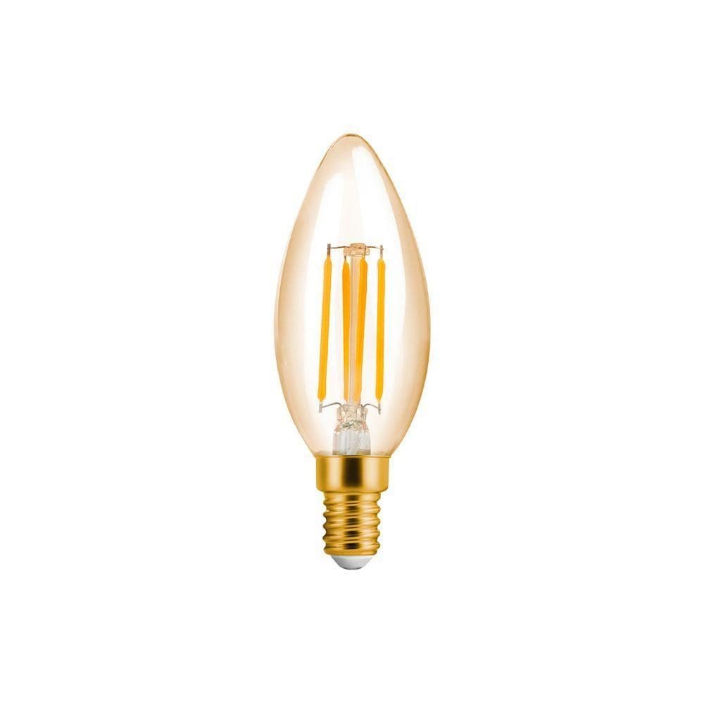 Lâmpada Led Save Energy Filamento Vela Vintage Ip65 4w E14 127v Se-345.1383
