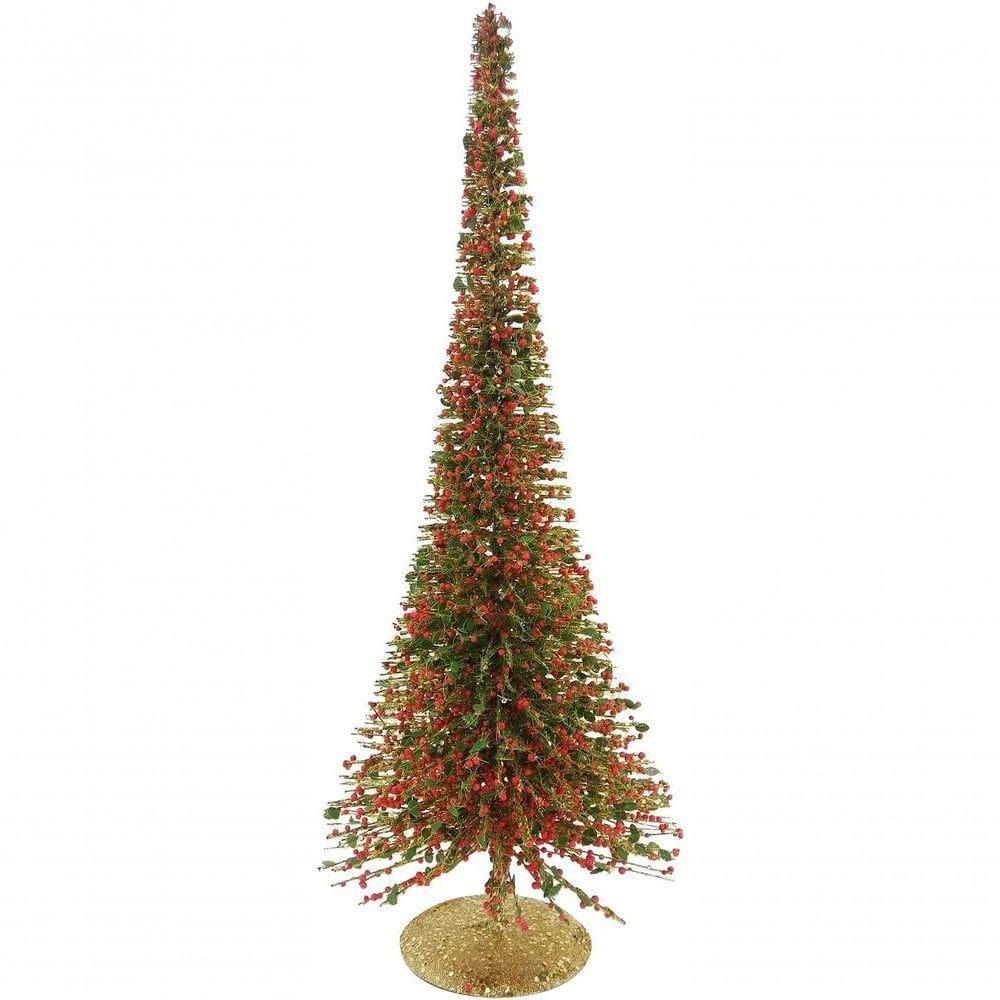 Mini Pinheiro Pinheirinho Natalino Decorativo Dourado 50cm