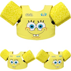 Boia Infantil Bob Esponja com Colete Salva Vidas Nash