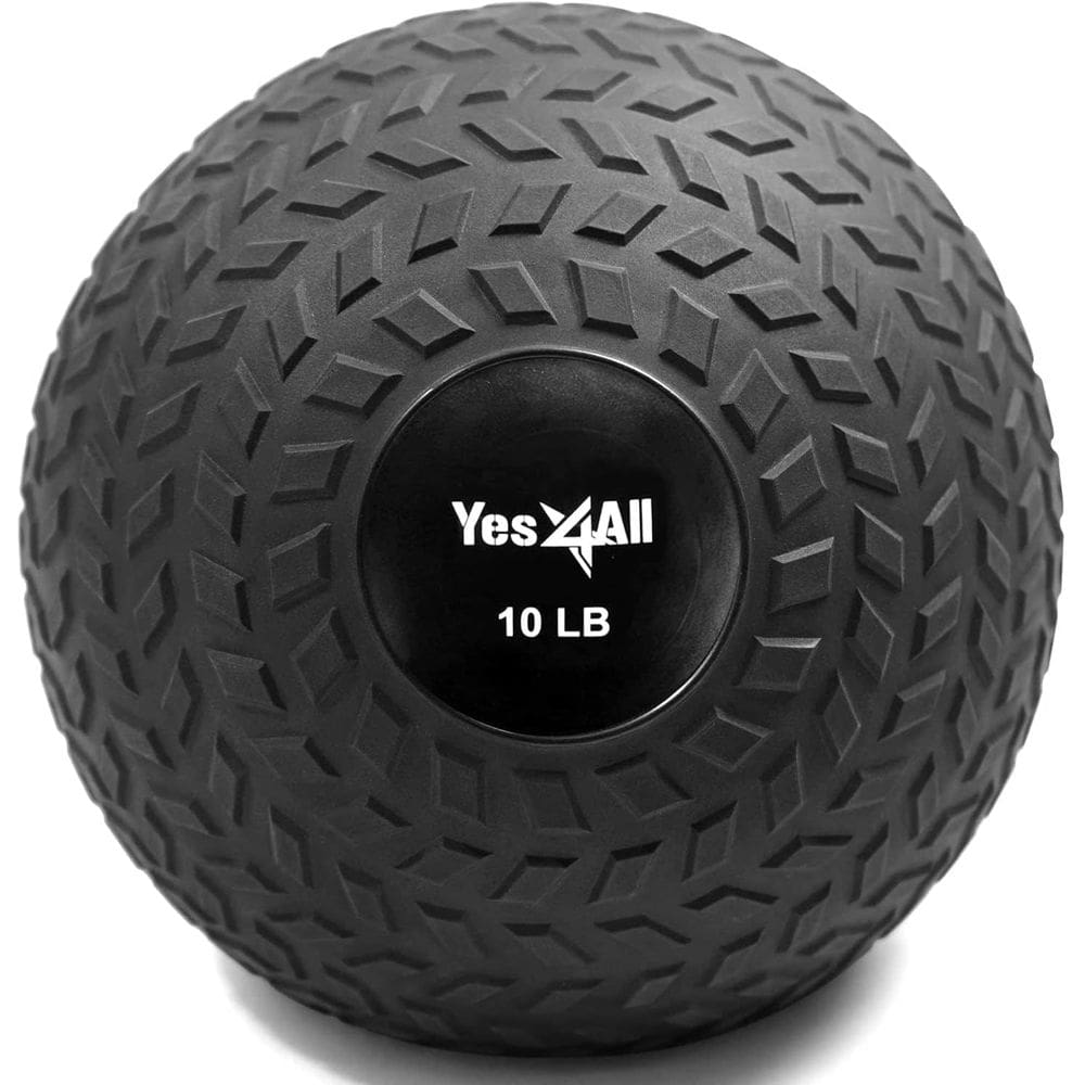 Slam Ball Yes4All de 4,5-18 kg de PVC preenchido com areia para fortalecer o núcleo