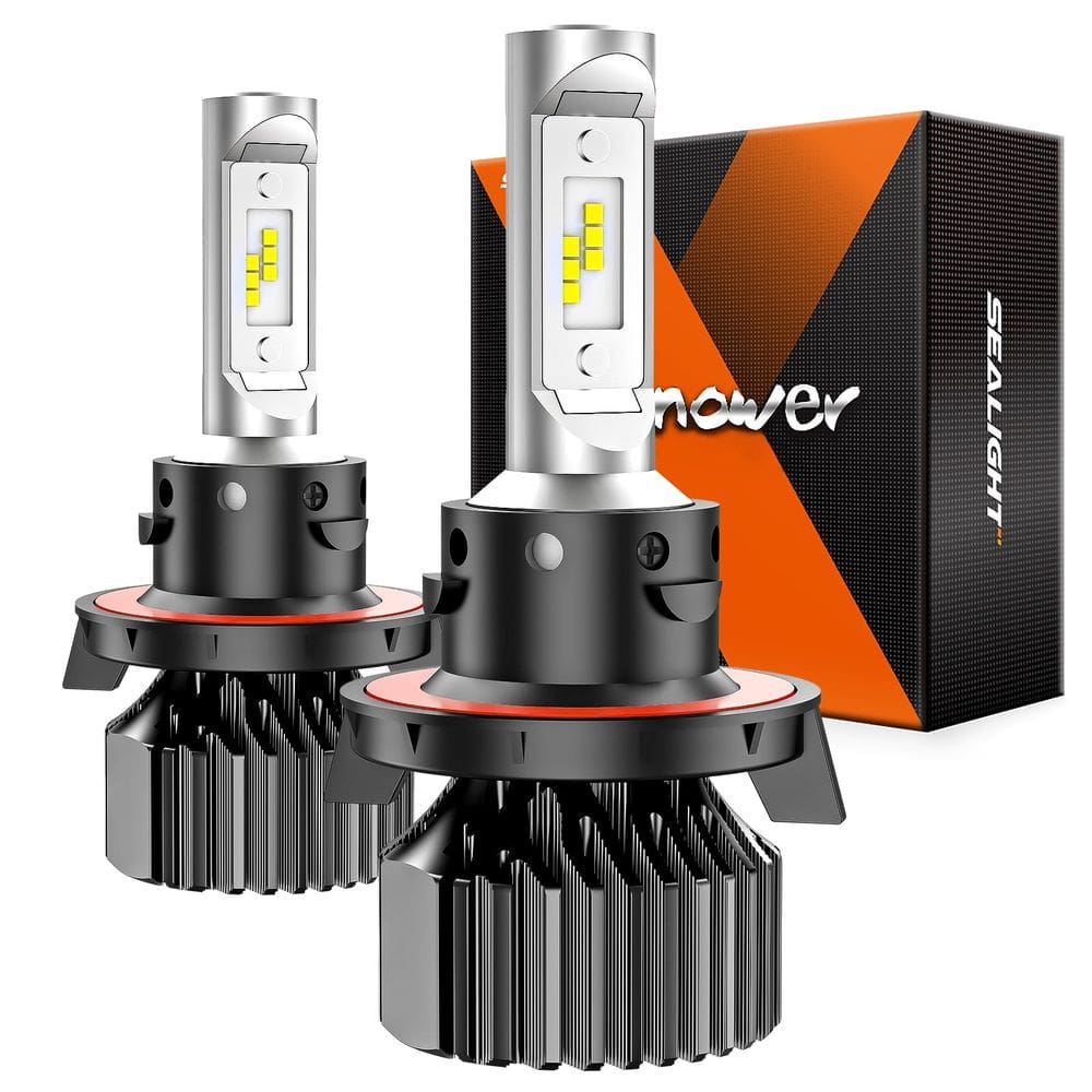 Lâmpadas SEALIGHT H13/9008 Powersports 20000LM Xenon White, pacote com 2