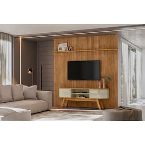 Estante New Laguna Para TV até 75 Polegadas - Cumaru Opala - Madetec